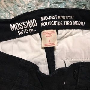 Mossimo Mid Rise Bootcut Black Slacks